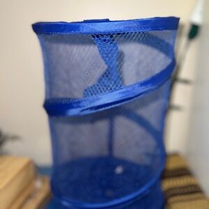 Blue Mesh Pop-Up Laundry Hamper